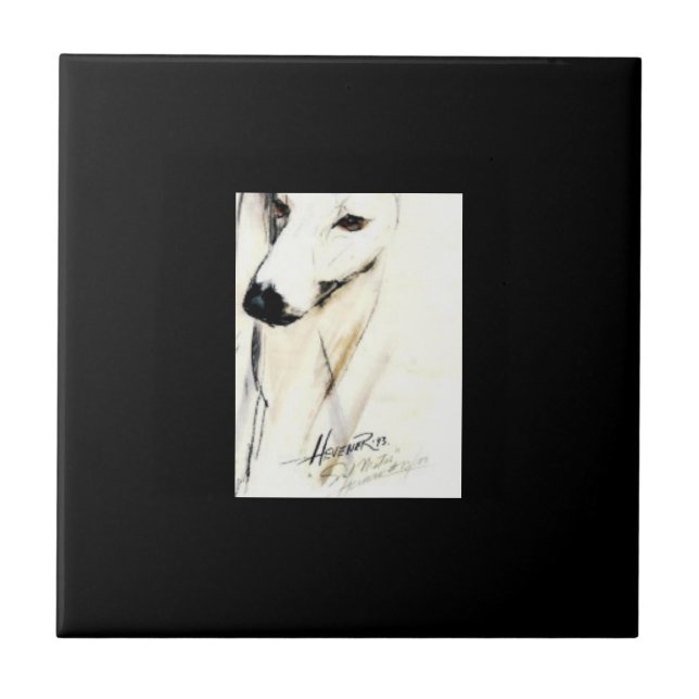 Romantic Greyhound . . . Tile (Front)