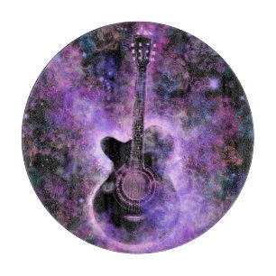 Romantic Guitar Music Cutting Board