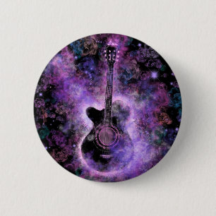 Romantic Guitar Music - Magic Space 2 Inch Round Button