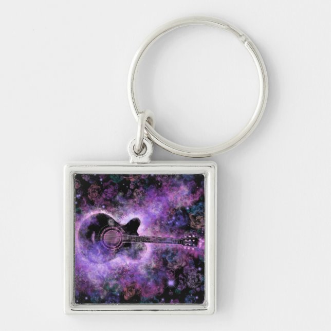 Romantic Guitar Music - Magic Space - Keychain (Front)