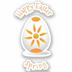 Romantic  Happy Easter Minimalist cartoon pretty