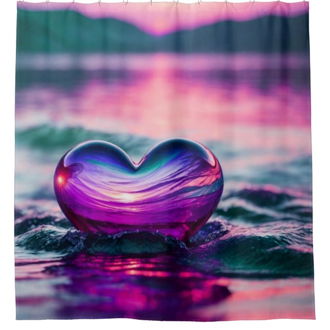 "Romantic Heart Floating on Water" (Front)
