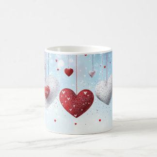 Romantic Heart Ilustration Gift for Valentines day Coffee Mug