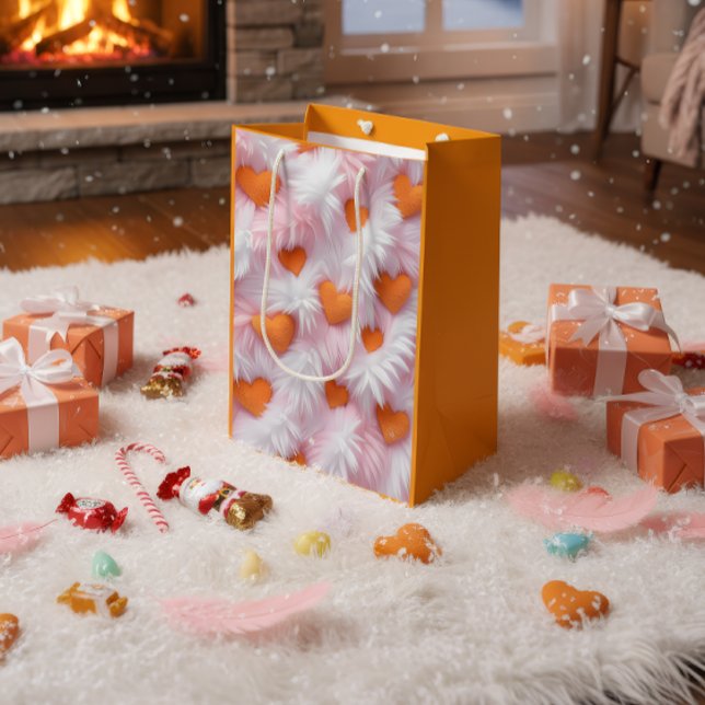 Romantic Heart Pattern Gift Bag (Creator Uploaded)