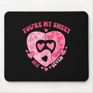 Romantic Heart Pattern Sweet Six Seven Valentine T Mouse Pad