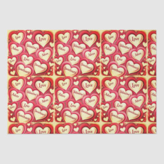Romantic Heart-Themed Valentine's Day Tissue Paper