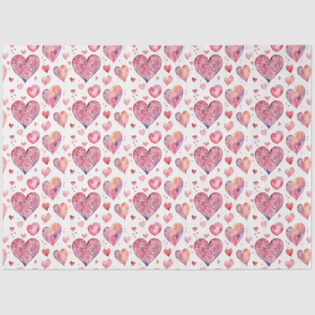 Romantic Heart  Tissue Paper (Front)