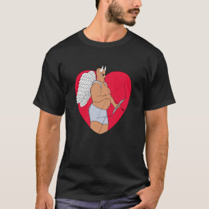 Romantic Heart With an Unusual Cupid T-Shirt