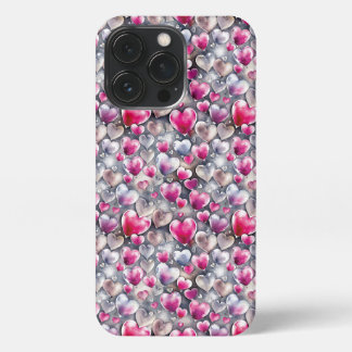 Romantic hearts 6 iPhone 13 pro case