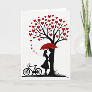 Romantic Hearts Couple Card