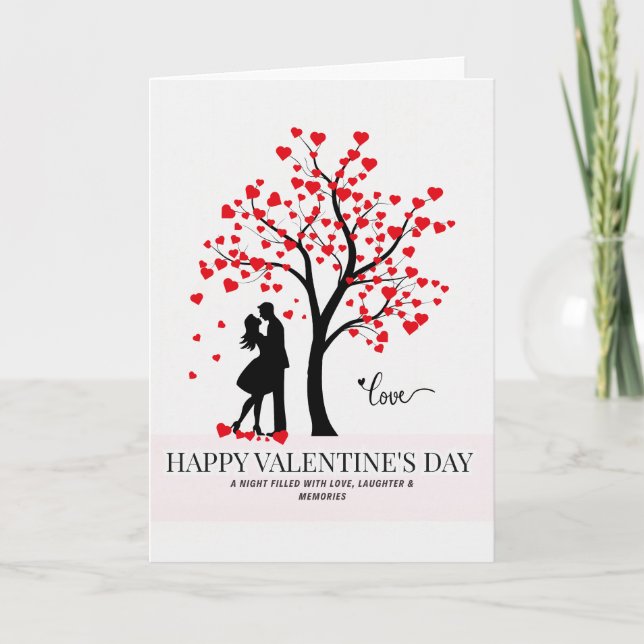 Romantic Hearts Greeting Card (Front)