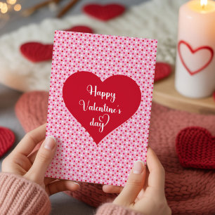 Romantic Hearts Valentine Card for Boyfriend