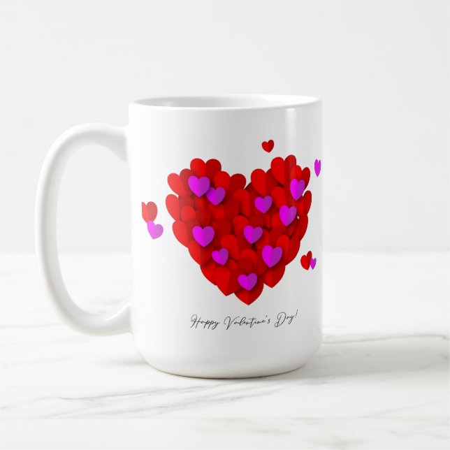 Romantic Hearts Valentine’s cup (Left)