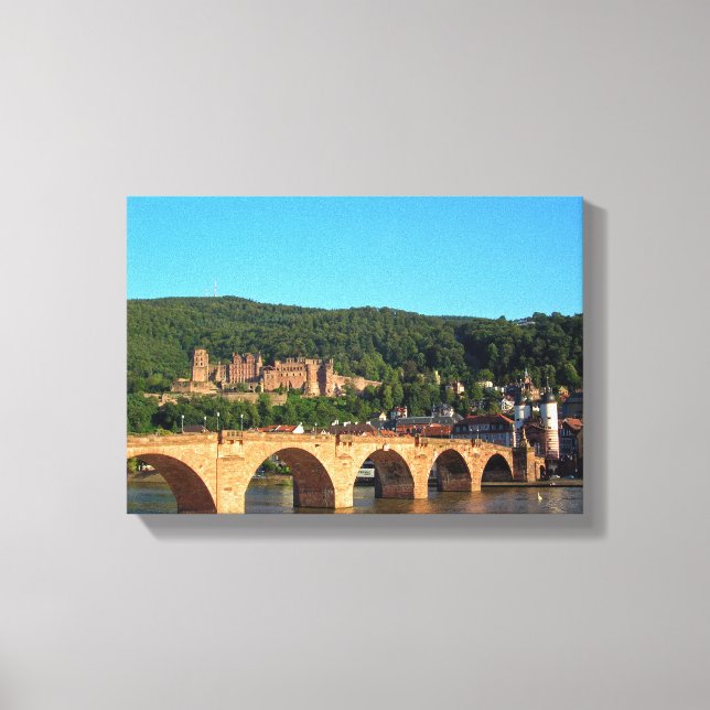 Romantic Heidelberg castle Canvas Print (Front)