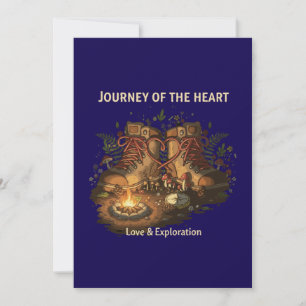 Romantic Hiking Adventure   Journey of the Heart  Invitation