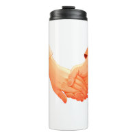 "Romantic Holding Hands Illustration Mug – Love & 