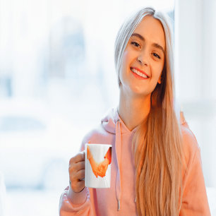 "Romantic Holding Hands Illustration Mug – Love & 