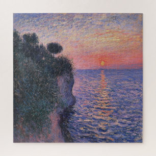 Romantic Home Decor Sunset Canvas Print Jigsaw Puzzle