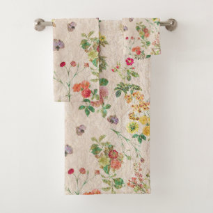  Romantic Home Wildflowers  Bath Towel Set