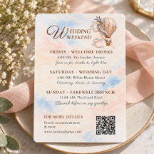 Romantic Hot Air Balloon Wedding Weekend Details