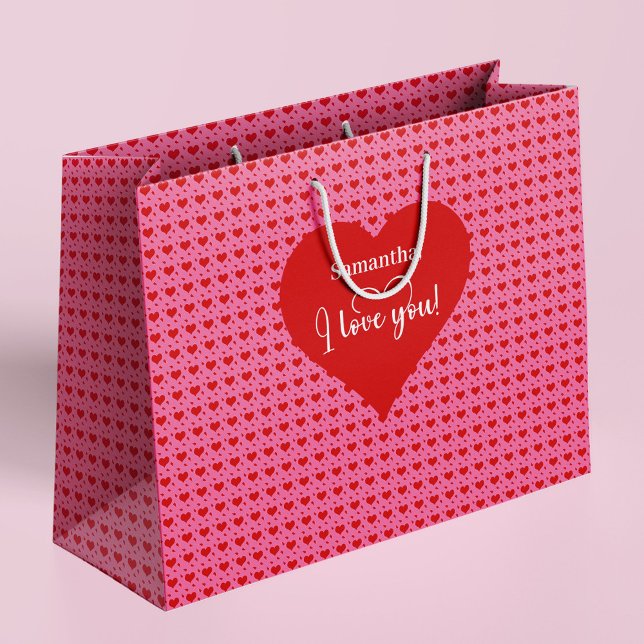 Romantic I Love You Heart Design Personalized Bag (Romantic I Love You Heart Design Personalized Bag)