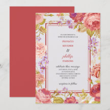 Romantic Indian Red Cabbage Roses Wedding