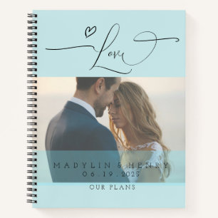 Romantic Island Paradise Love Personalized Wedding Notebook