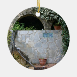 Romantic Italy double-sided custom ornament