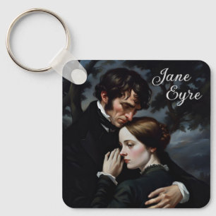 Romantic Jane Eyre and Edward Rochester Keychain