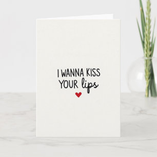 Romantic Kiss Your Lips Card
