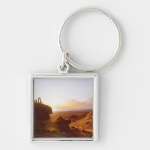 Romantic Landscape, 1860 Keychain