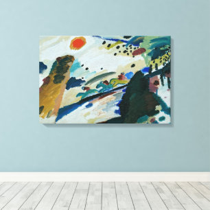 Romantic Landscape by Wassily Kandinsky Canvas Print