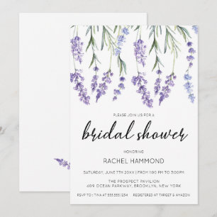 Romantic Lavender Bridal Shower Invitation