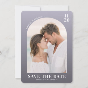 Romantic Lavender Contemporary Photo Save The Date