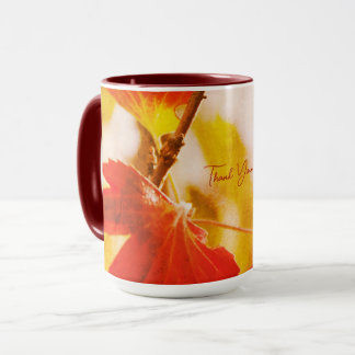 Romantic Leaves Boho – Botanical Fantasy Thanks Mug