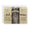 Romantic Lights & Rustic Tree Post Wedding Invite