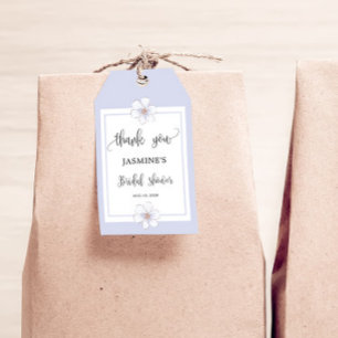 Romantic Lilac Floral  Bridal Shower  Gift Tags