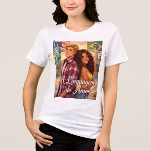 Romantic Literary T-Shirt The Language of Love Tri-Blend Shirt