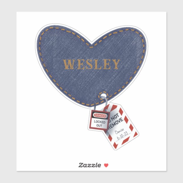 Romantic Lockout Tagout Love Heart for Electrician (Sheet)