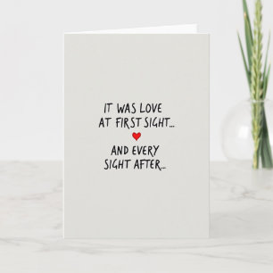Romantic Love At First Sight Card
