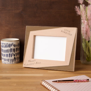 Romantic "Love Forever" Valentine Photo Etched Frames