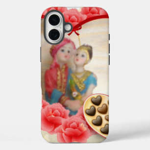 Romantic Love Heart Art Print iPhone 16 Plus Case