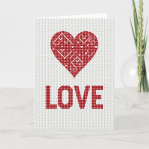 Romantic Love Heart Classic Card