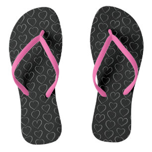 ROMANTIC LOVE HEART FLIP FLOPS