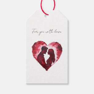 Romantic Love Heart Wedding Gift Tags