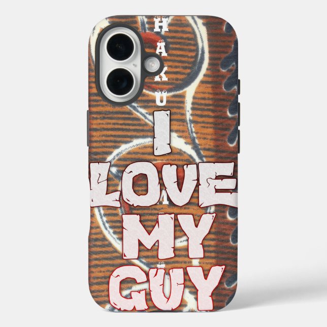 Romantic Love – I Love My Guy Text Design Case-Mate iPhone Case (Back)