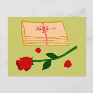 Romantic Love Letters Postcard