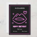Romantic Love Man Sweetheart Birthday Personalize<br><div class="desc">Romantic Love Man Sweetheart Birthday Personalize Card is great to personalize and give to that special person in your life for their birthday.  It is modern and unique to send. Personalize it.</div>