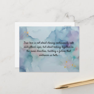 Romantic Love Message Keepsake Card Safe Haven Q