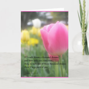 Romantic Love Poem Greeting card